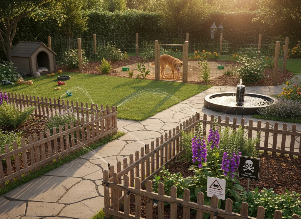 Jak przygotować ogród pod psa? – Strefy bezpieczne, rośliny toksyczne i triki, by chronić grządki