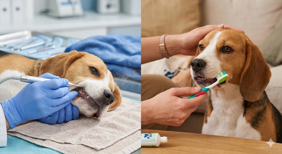 Kamień nazębny u psa – usuwanie ultradźwiękami vs codzienne mycie zębów