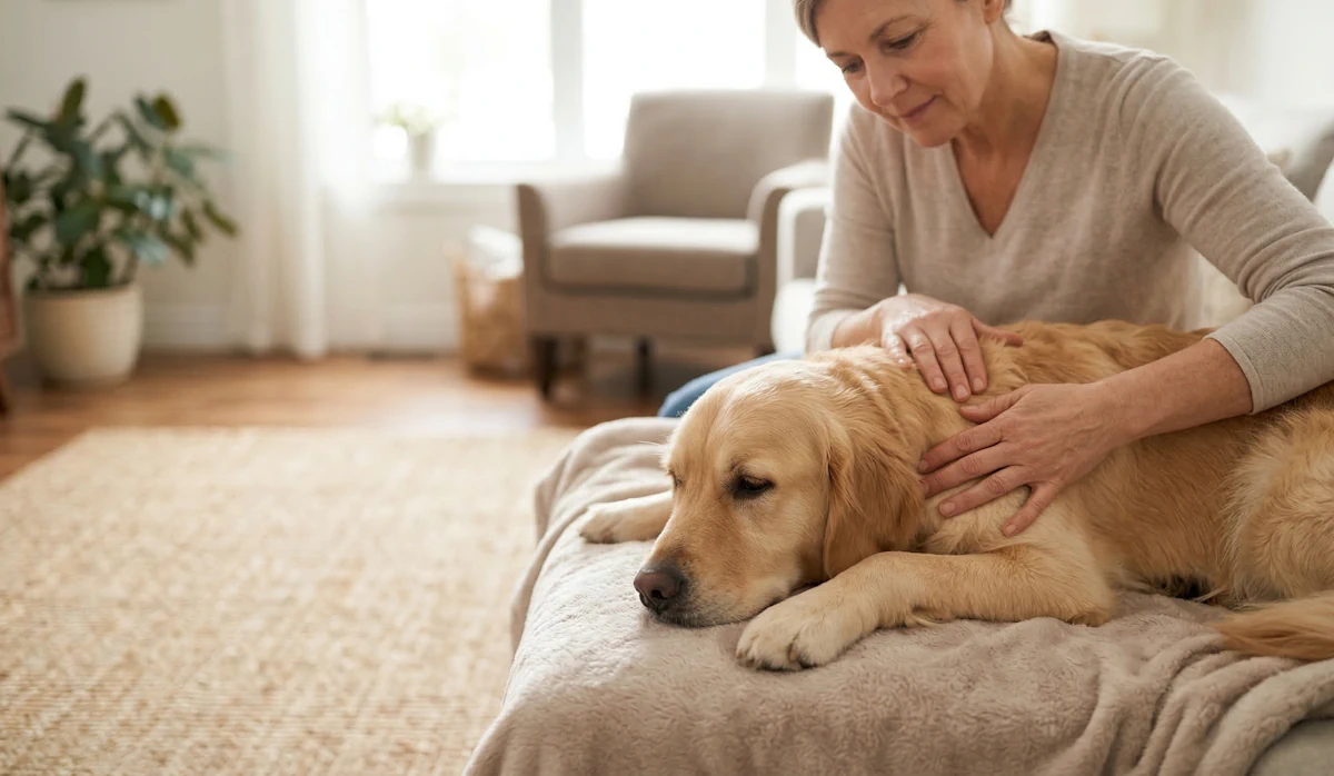 Masaż leczniczy psa – proste techniki uśmierzania bólu do wykonania w domu